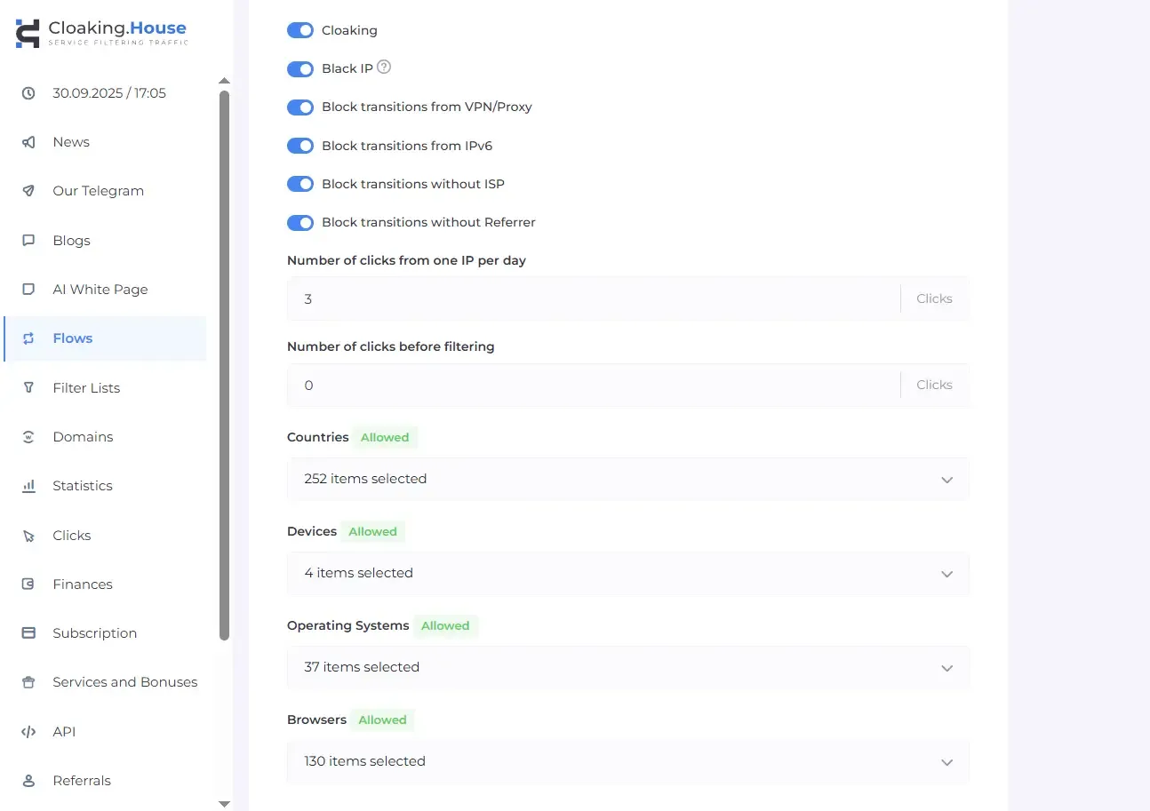 Configure Filters