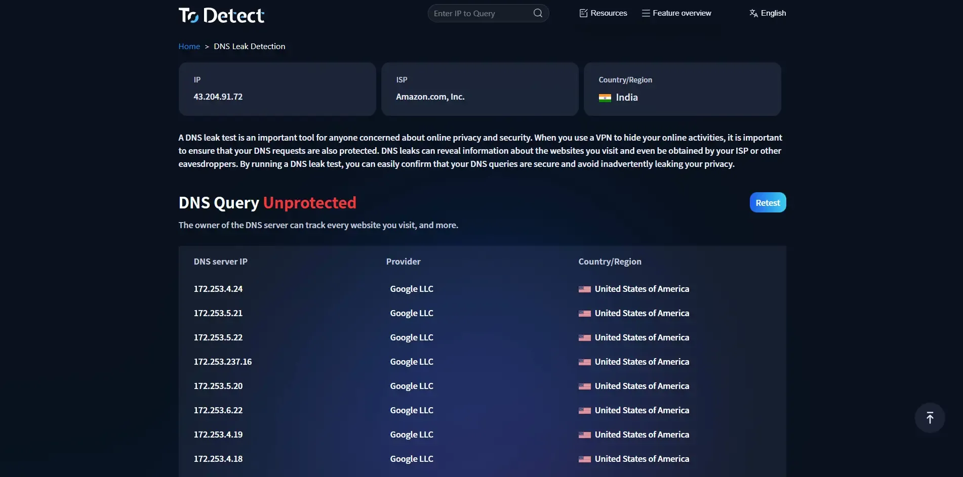 dns leak