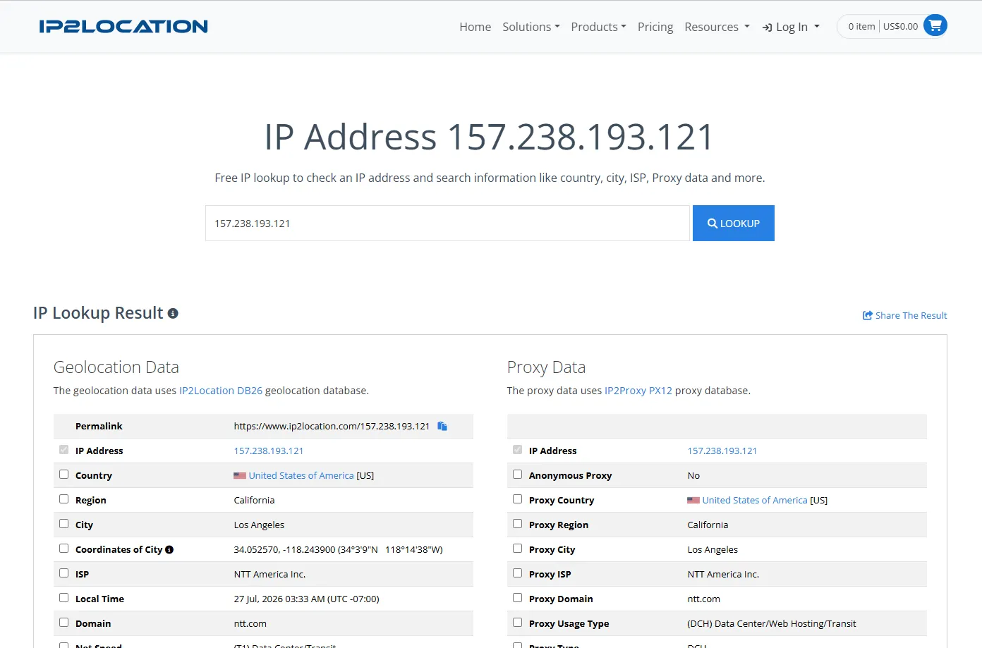 IP2Location —— 专业IP定位数据库